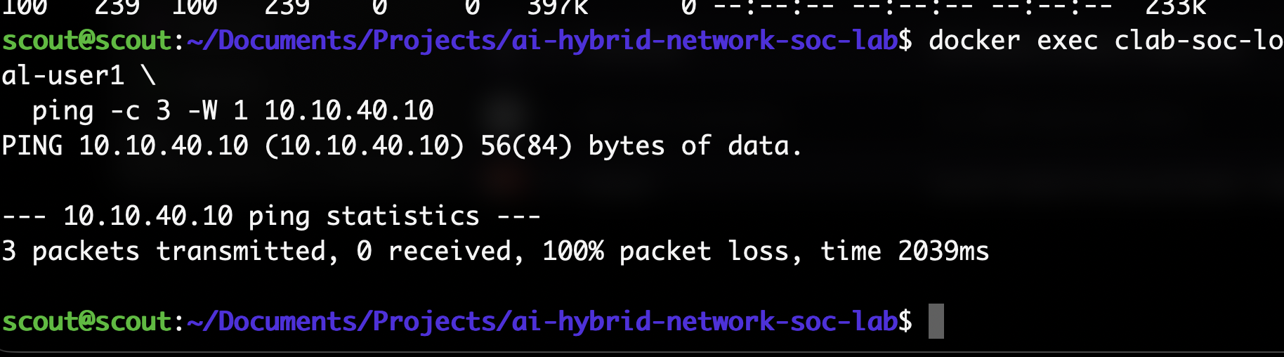 Firewall policy: inter-VLAN segmentation — lab screenshot 3