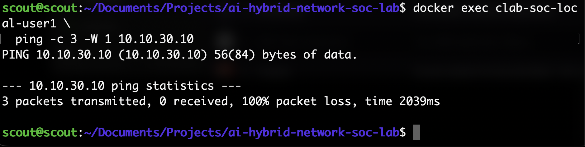 Firewall policy: inter-VLAN segmentation — lab screenshot 4