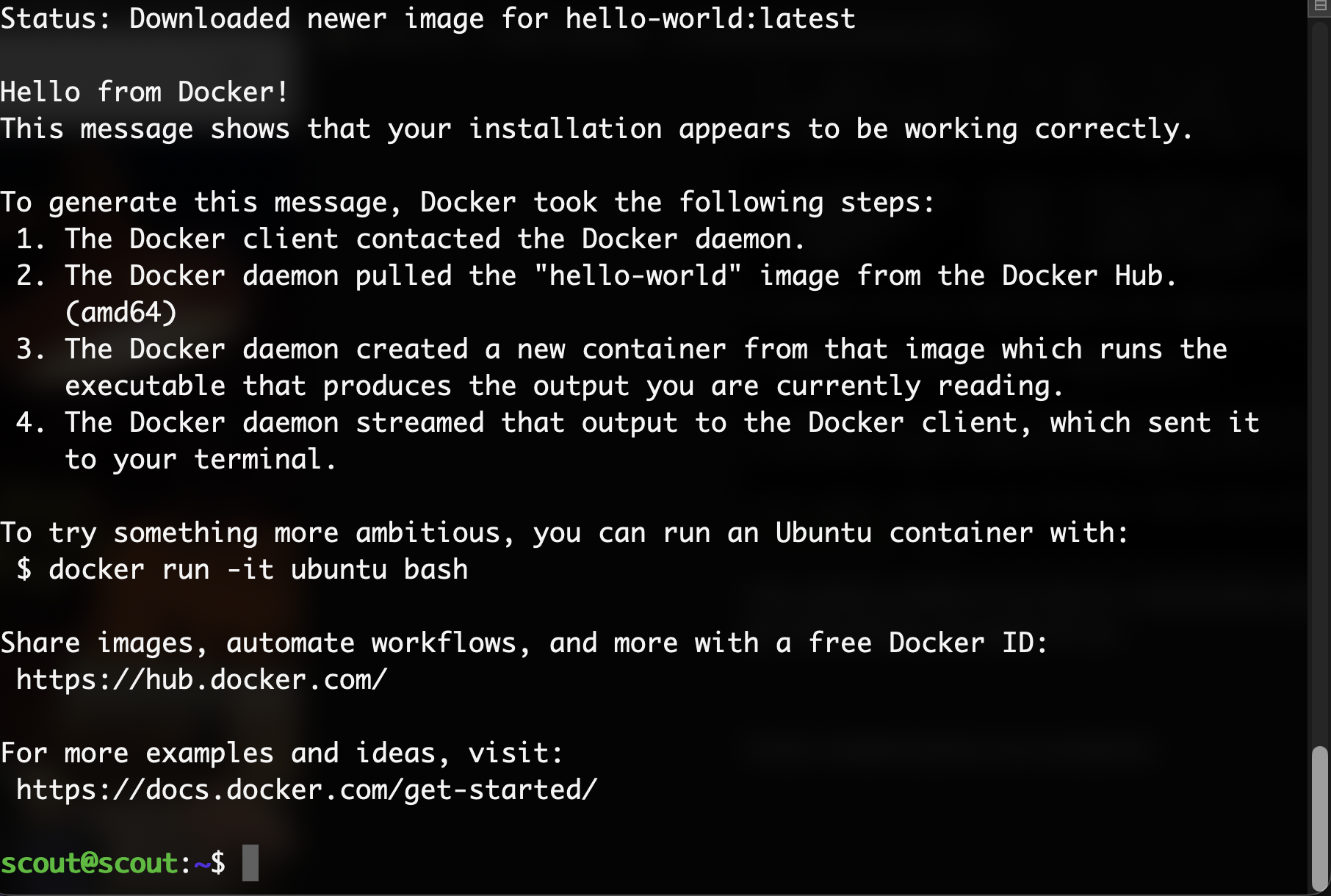 Installing Docker and Containerlab — lab screenshot 1